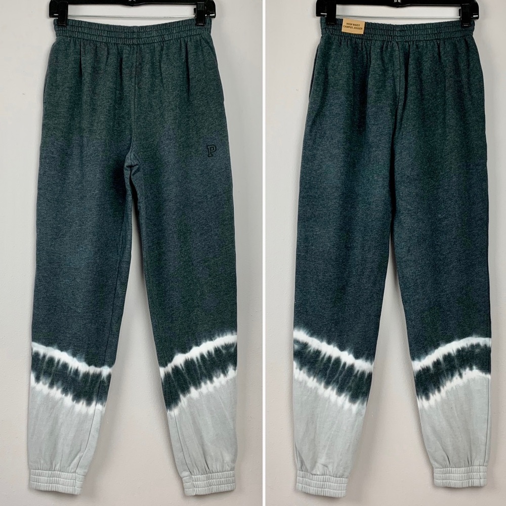 NWT XS PINK Victoria’s Secret Joggers Sporty Athleisure High Waist Campus Sweats